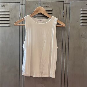 Women's White Sleeveless Top